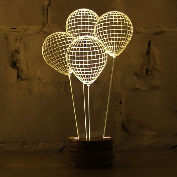 Balloons - 3D Led - Night Lamp