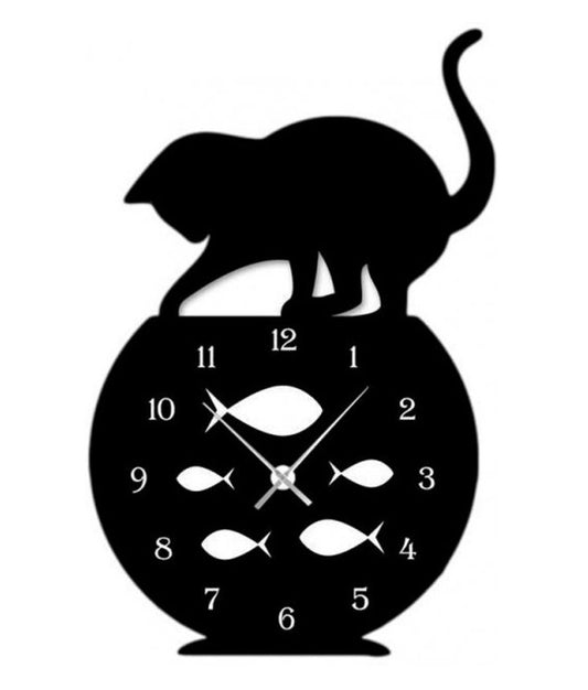 Naughty Cat Wall Clock