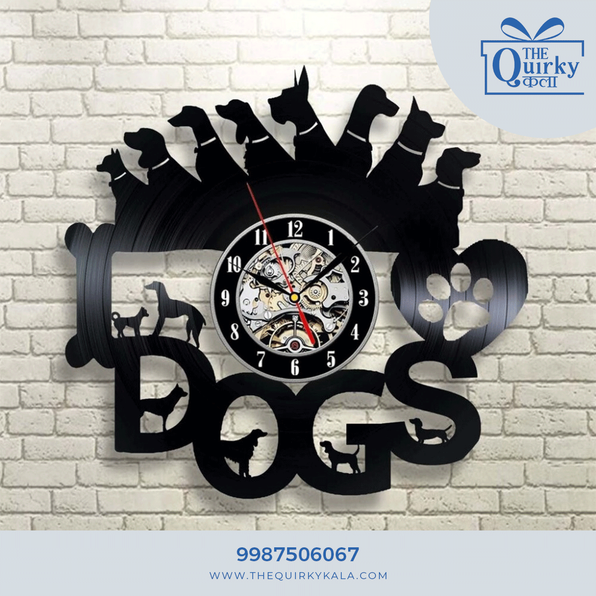 Dogs Wall Clock