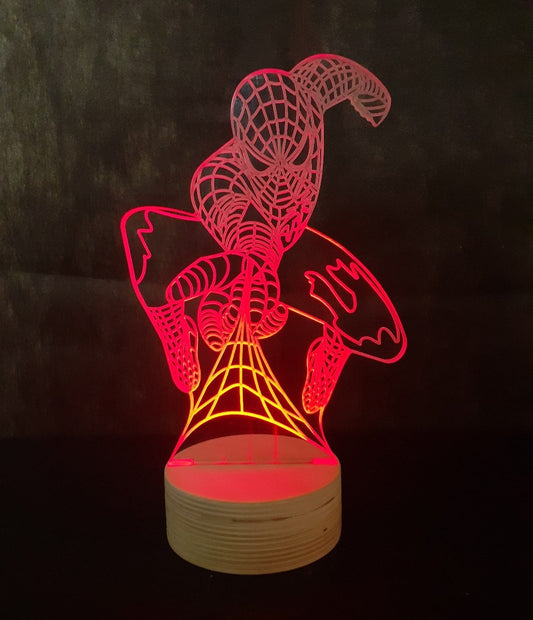 Spiderman - 3D Led - Night Lamp